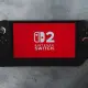 The nintendo switch 2 with a red screen.