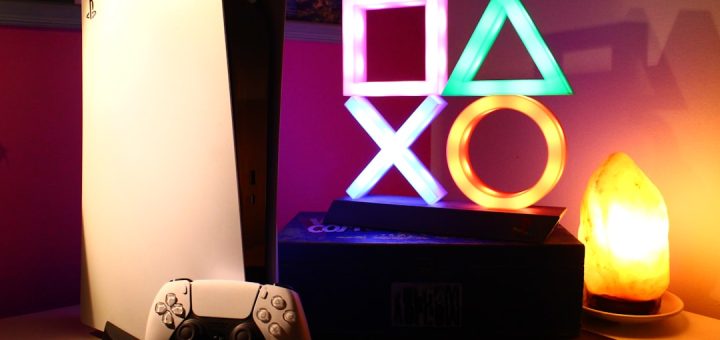 a video game console sitting on top of a table